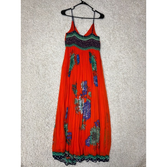 Anthropologie Maeve Ikebana Maxi Dress Womens Size 10 Boho Indie Floral Fairy - Picture 8 of 10